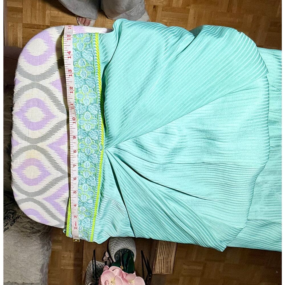 Free People NWT Mint Pleated Strapless Wide Leg Jumpsuit Size Large - Picture 8 of 12